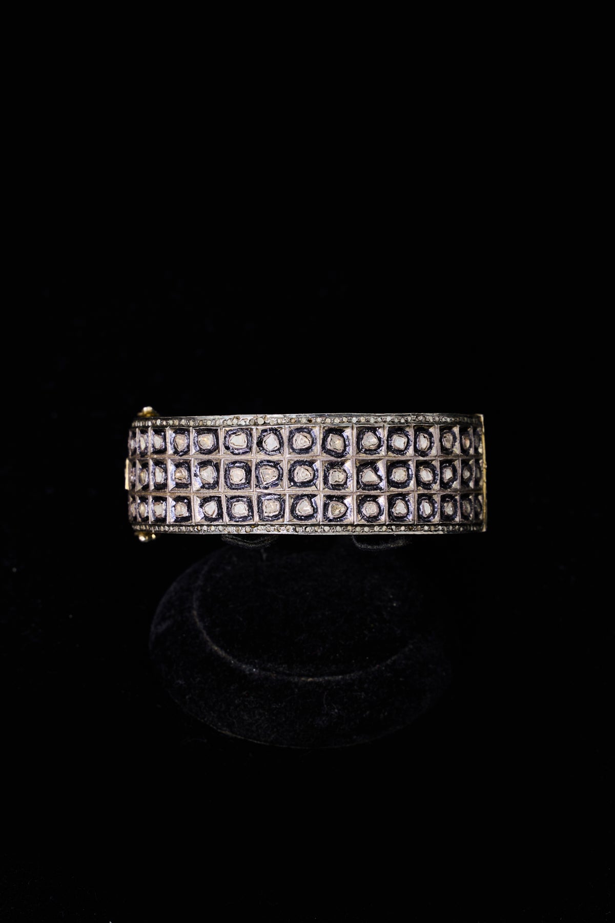 Polki Diamond Pavé Cuff Bracelet