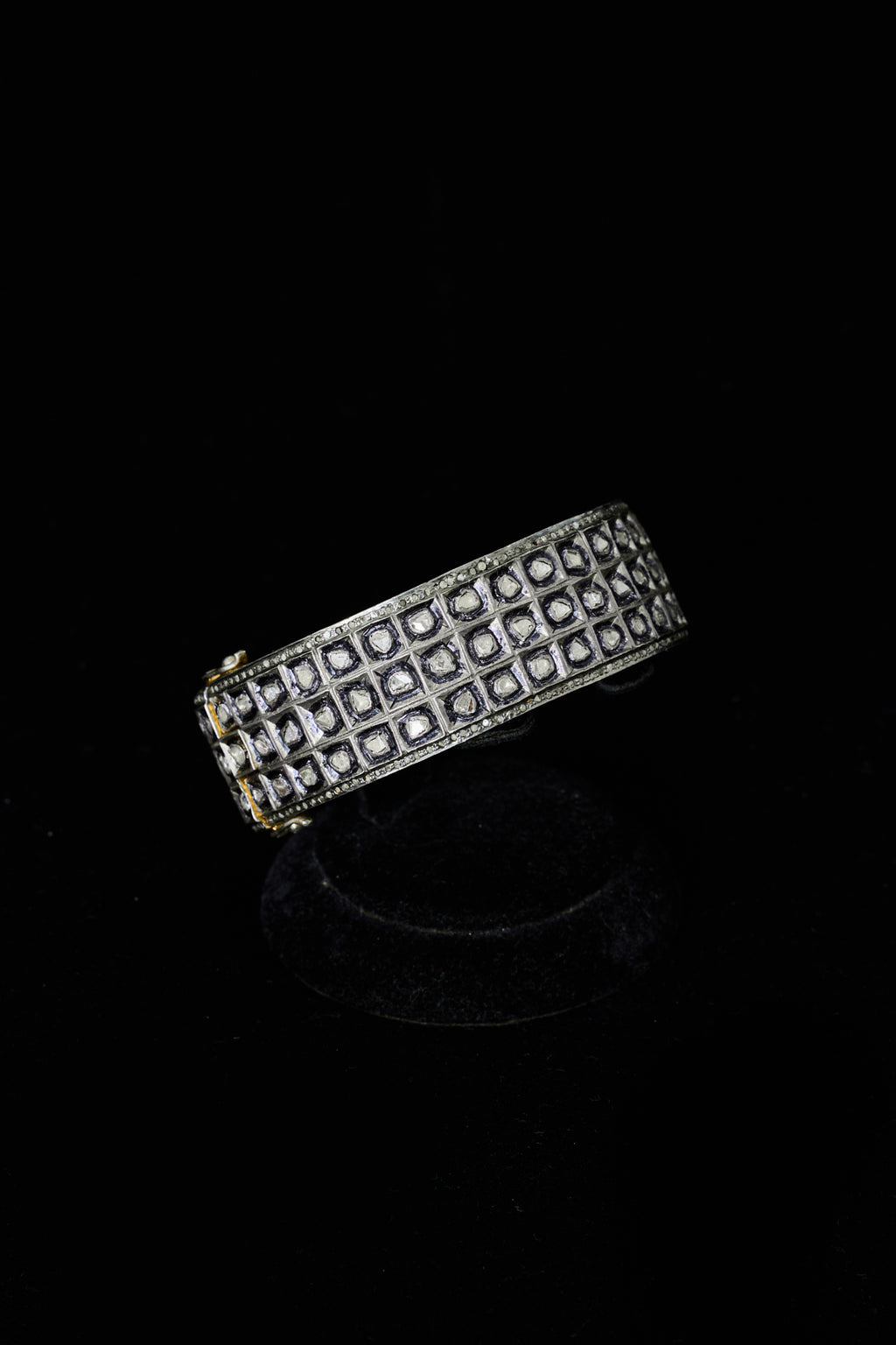 Polki Diamond Pavé Cuff Bracelet