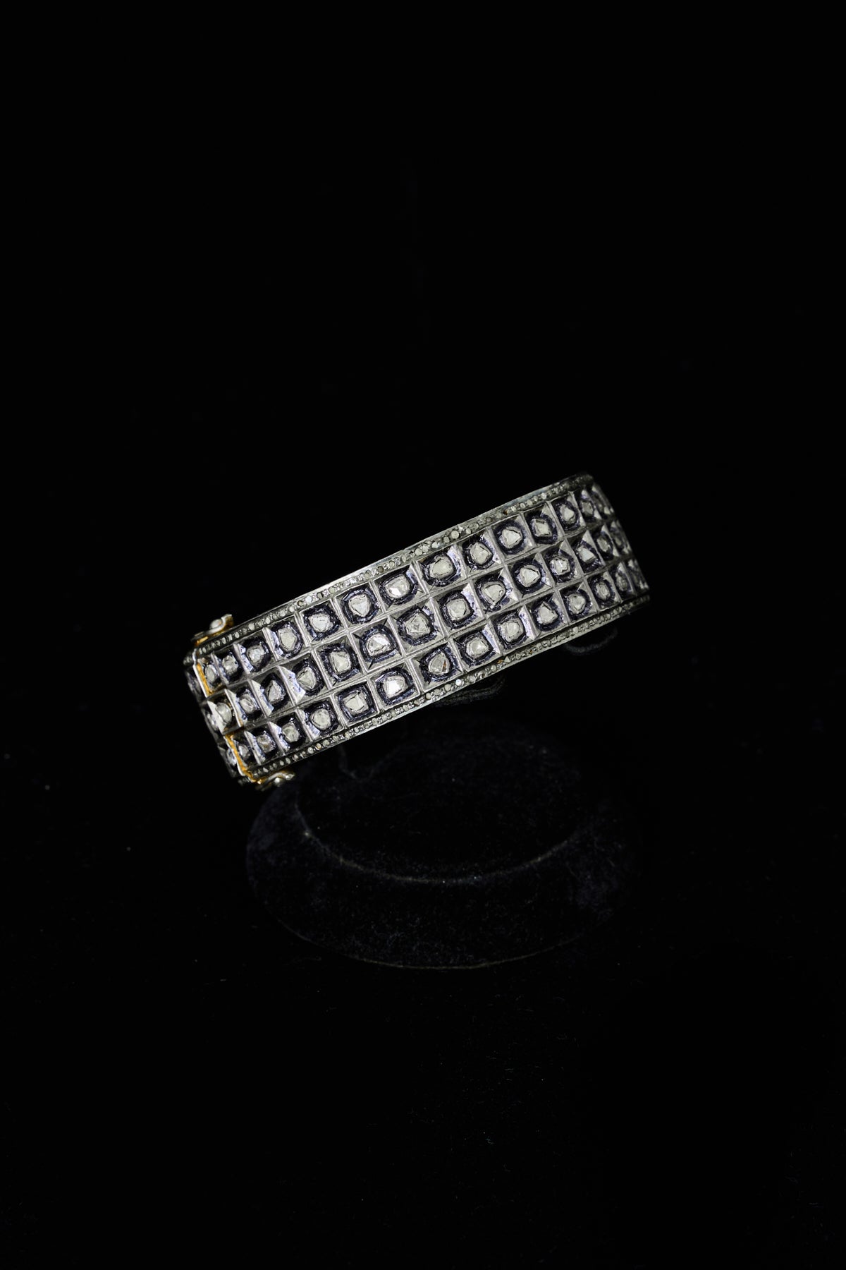 Polki Diamond Pavé Cuff Bracelet