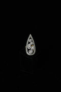 Rose-cut & Polki Diamond Teardrop Ring