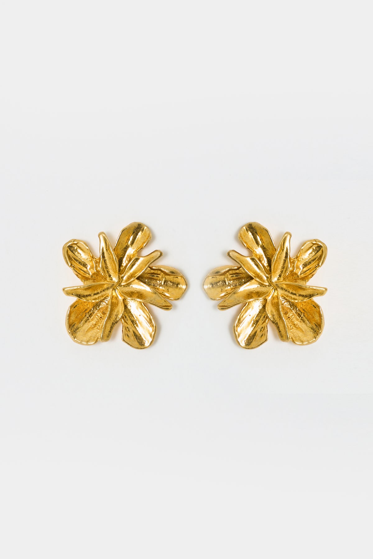 Golden Flower Earrings