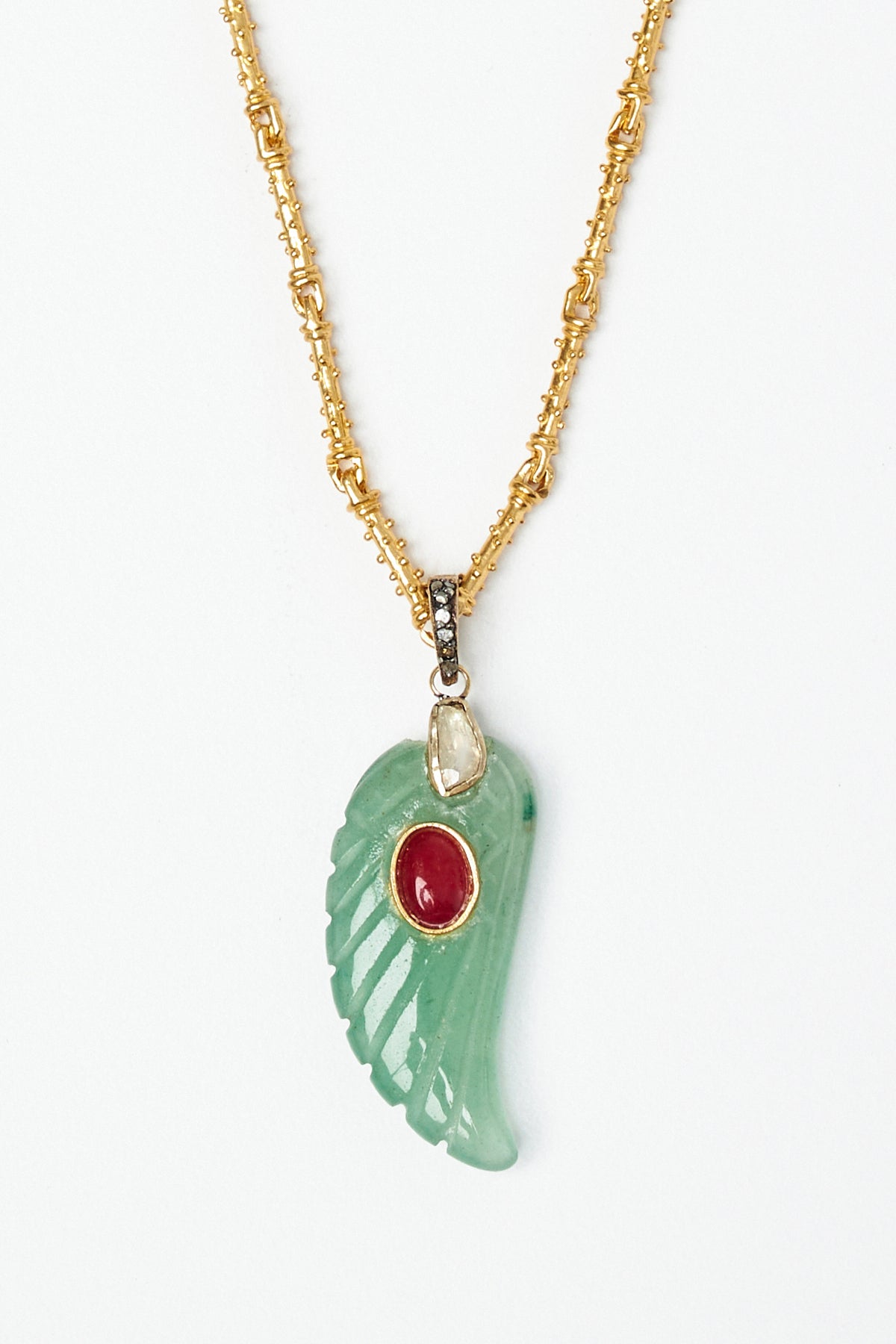 Feather Pendant Necklace