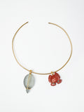 Crab & Turtle Pendant Choker Necklace