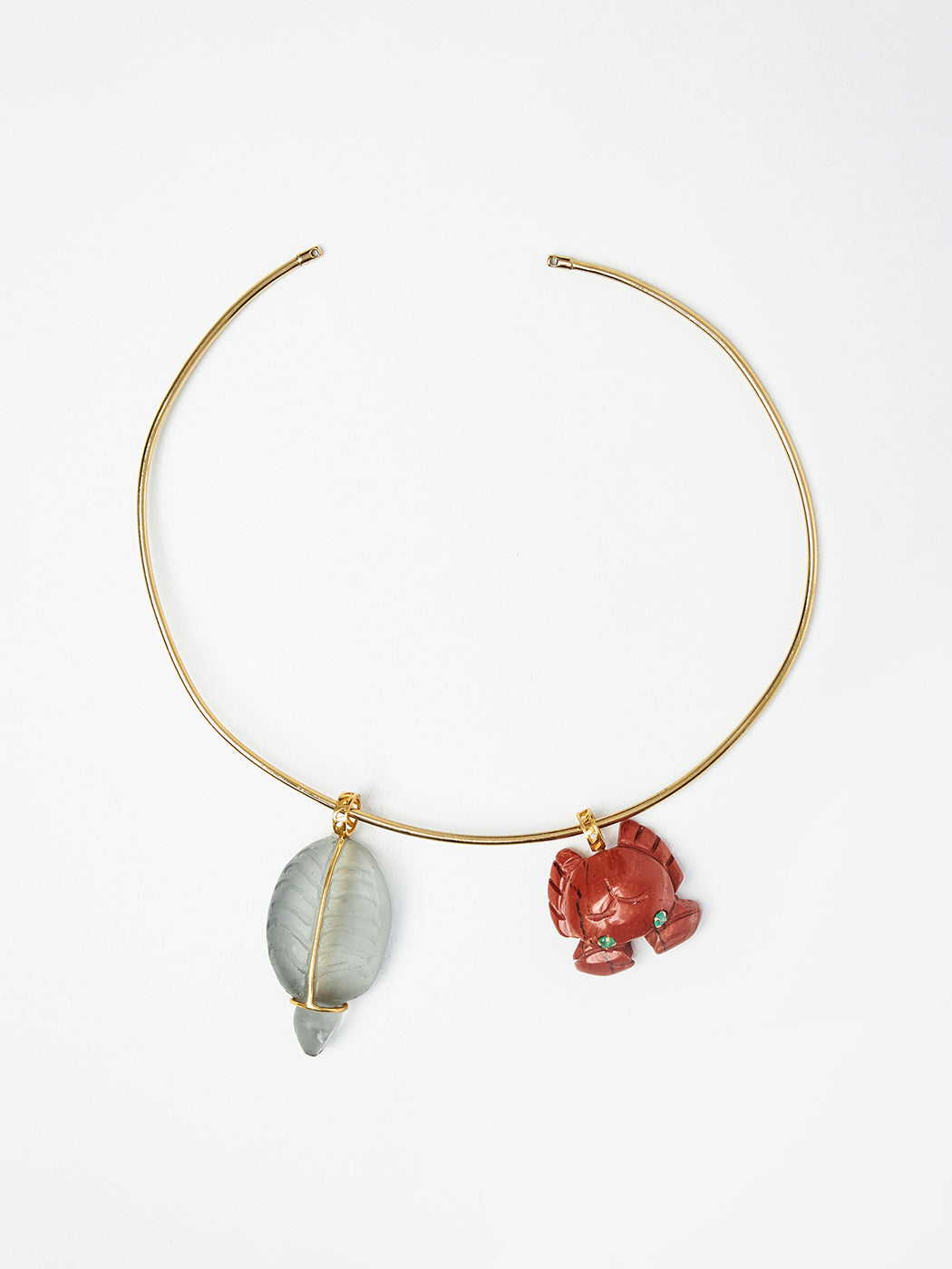 Crab & Turtle Pendant Choker Necklace
