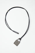 Diamond Pavé Lock Pendant Necklace