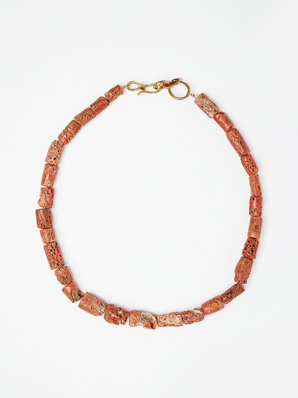 Organic Coral Beaded Necklace