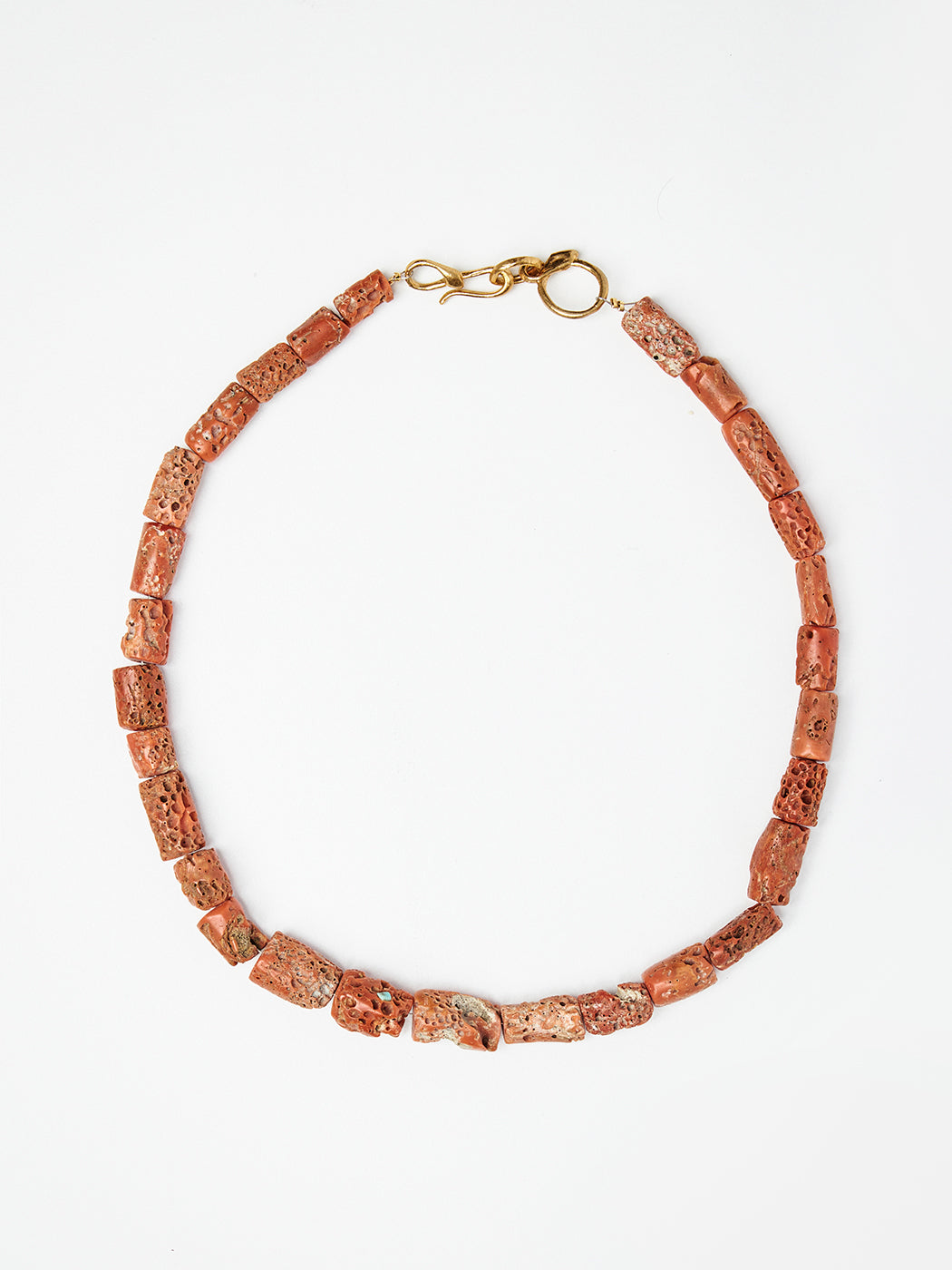 Organic Coral Beaded Necklace