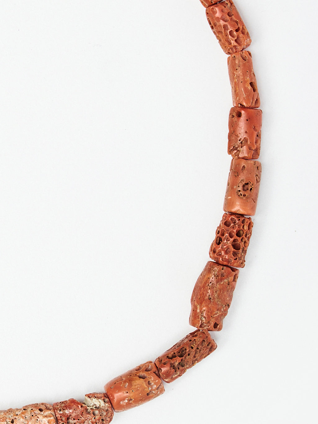 Organic Coral Beaded Necklace