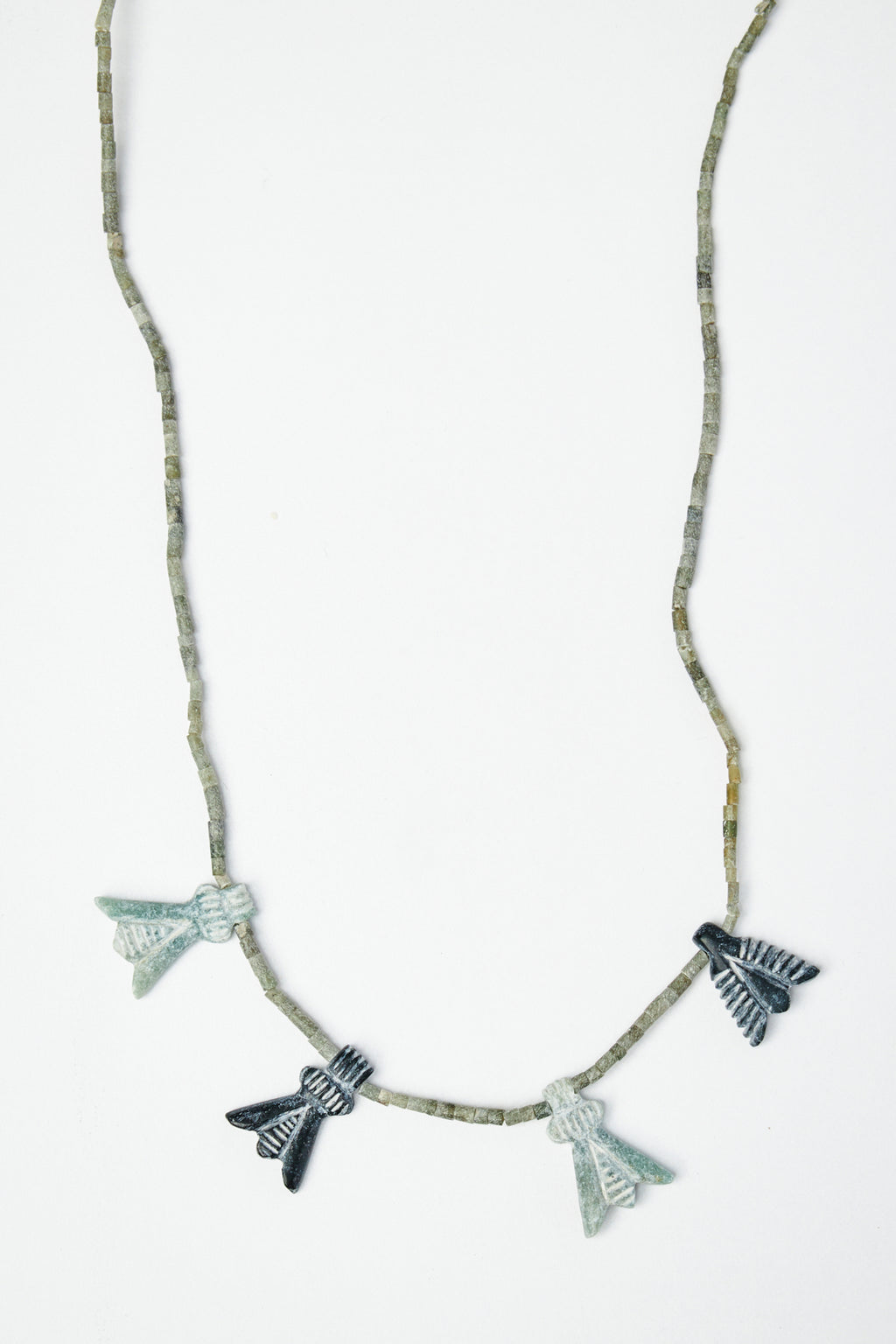 Multi Charm Organic Bead Necklace