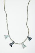 Multi Charm Organic Bead Necklace