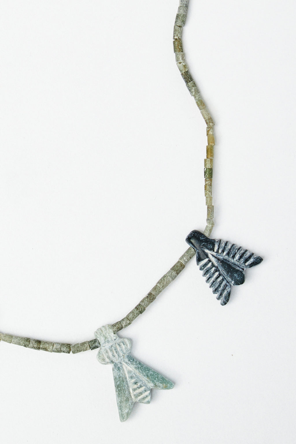 Multi Charm Organic Bead Necklace