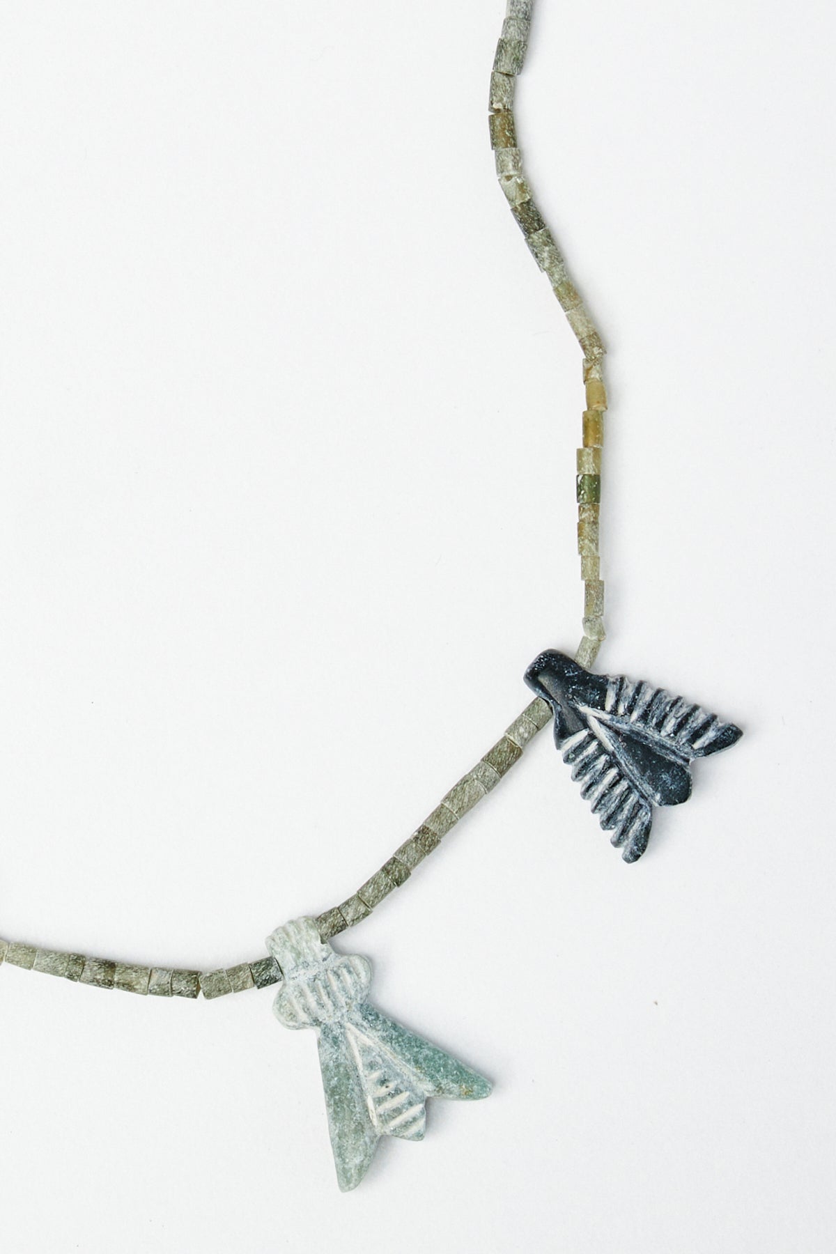 Multi Charm Organic Bead Necklace