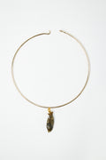Labradorite Fish Pendant Necklace