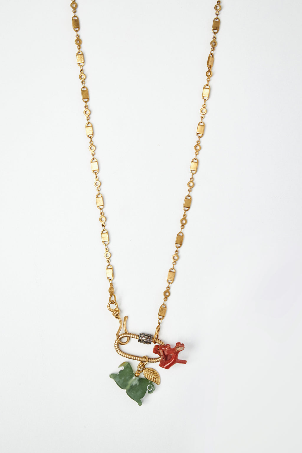Multi Charm Necklace with Diamond Details