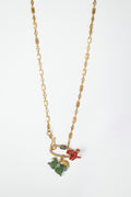 Multi Charm Necklace with Diamond Details
