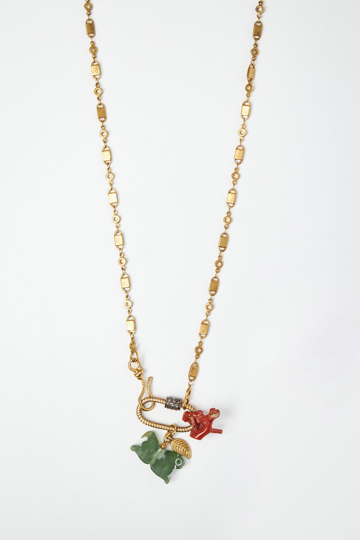 Multi Charm Necklace with Diamond Details