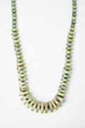 Green Mother of PearlDisc Bead Necklace