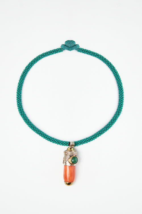 Beaded Woven Necklace
