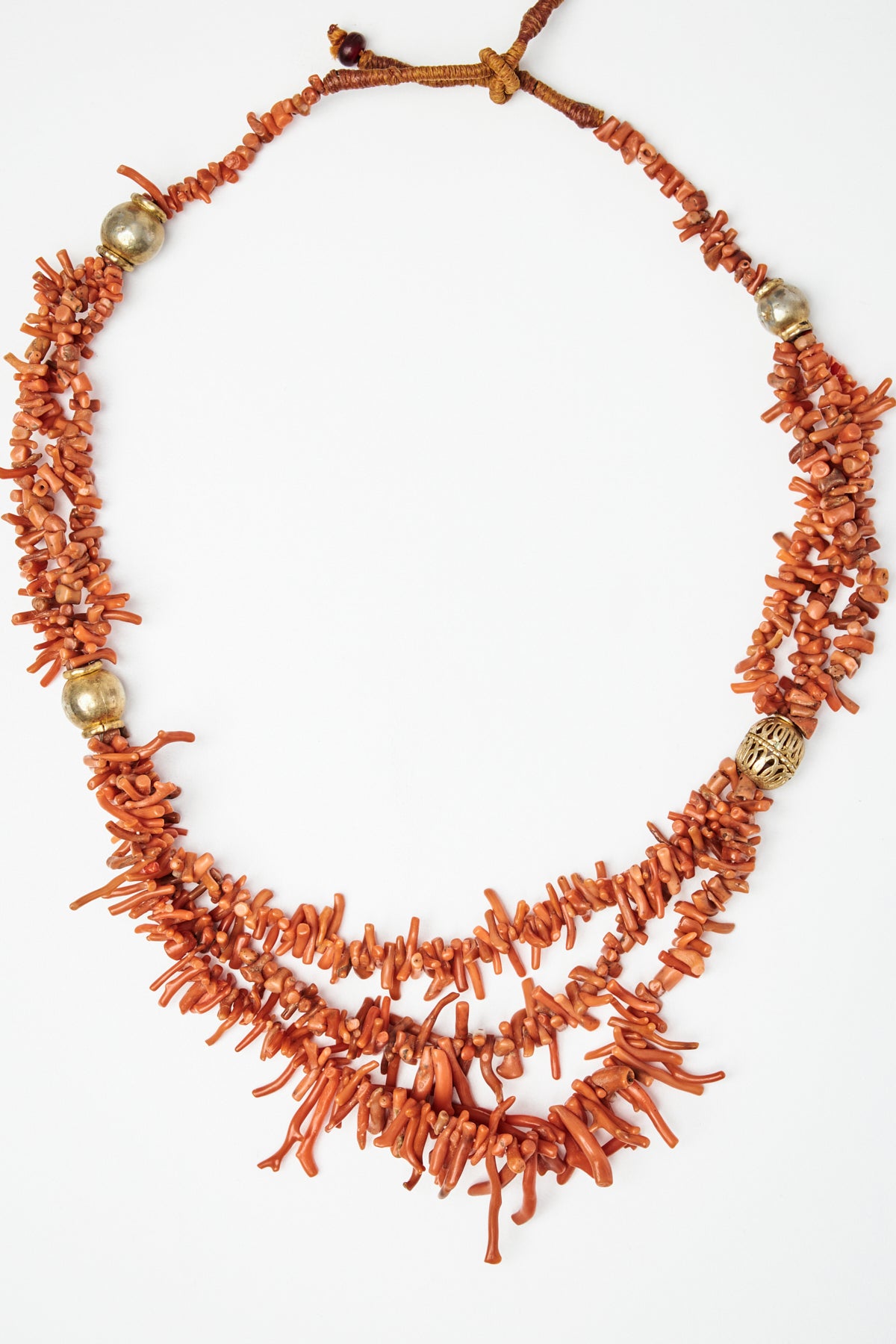 Vintage Coral Chain Necklace