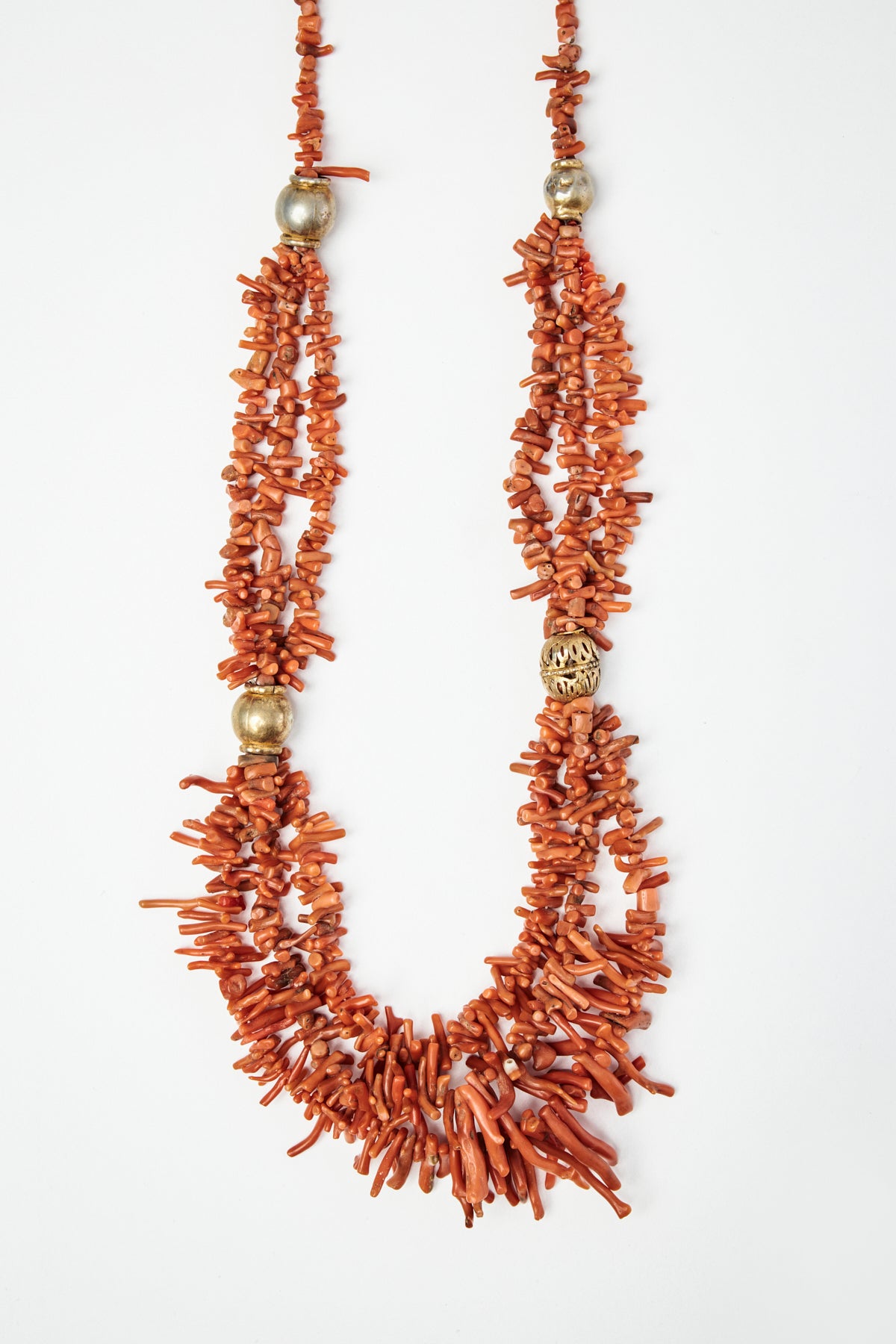 Vintage Coral Chain Necklace
