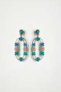 Arizona Turquoise & Diamond Oval Earrings
