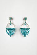 Arizona Turquoise & Diamond Chandelier Earrings