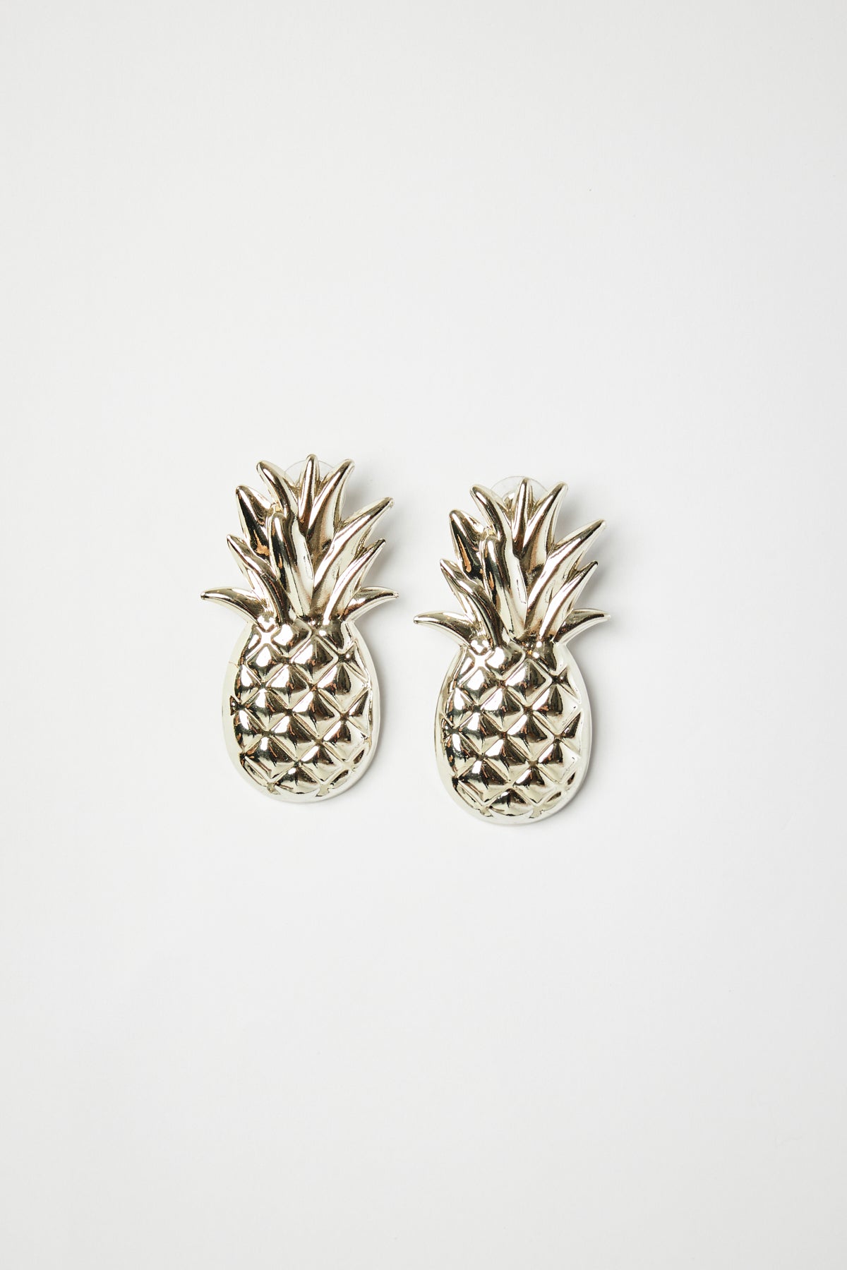 Silver Pineapple Earrings