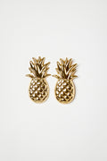 Gold Pineapple Earrings