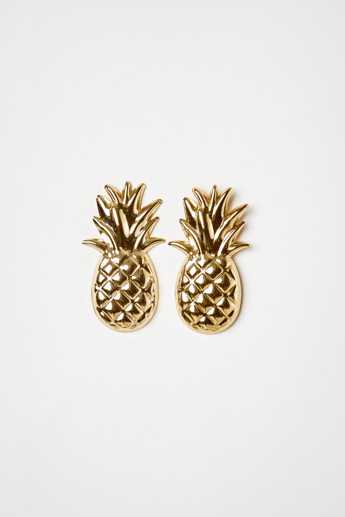 Gold Pineapple Earrings