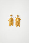 Bee Earrings with Pearl Details