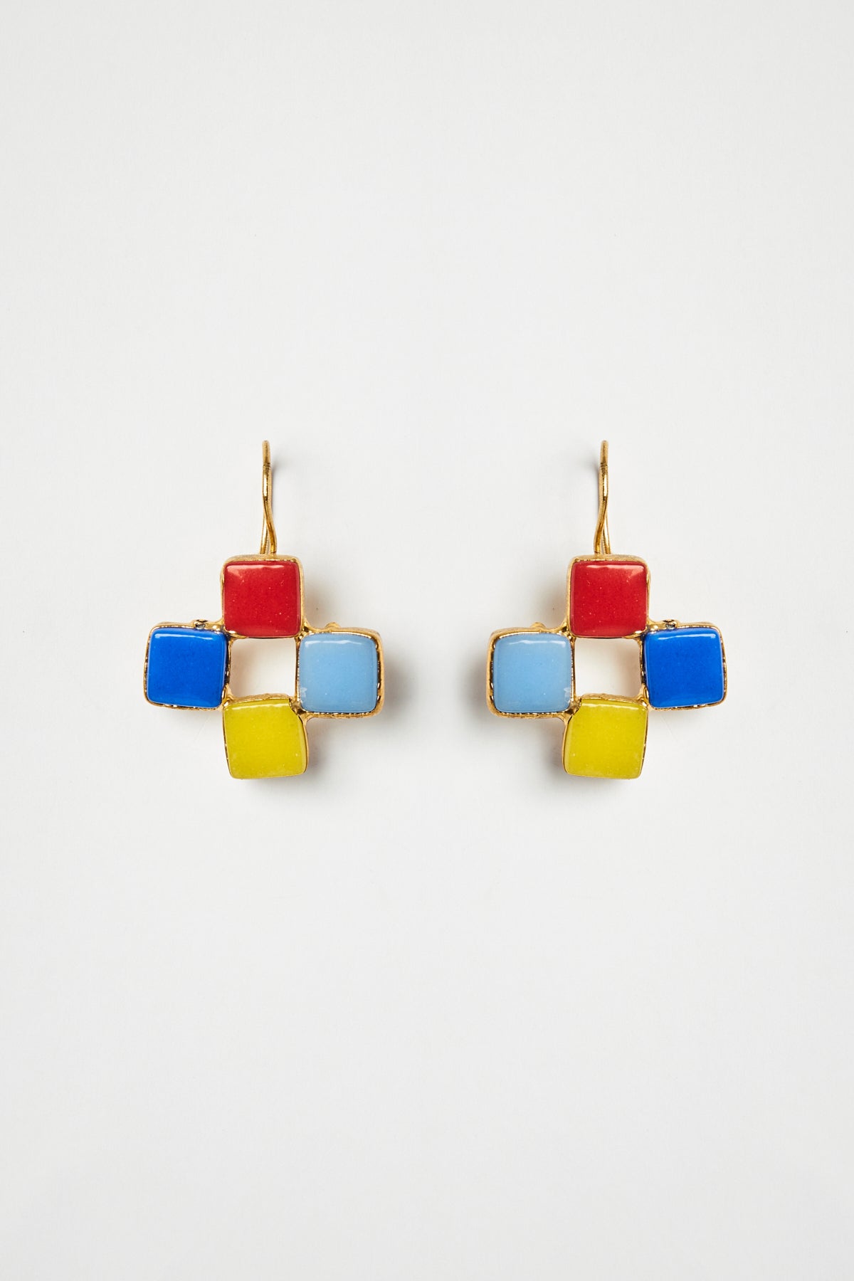 Geometric Colored Earrings
