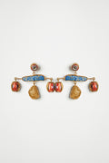 Multi Colored Stone Earrings