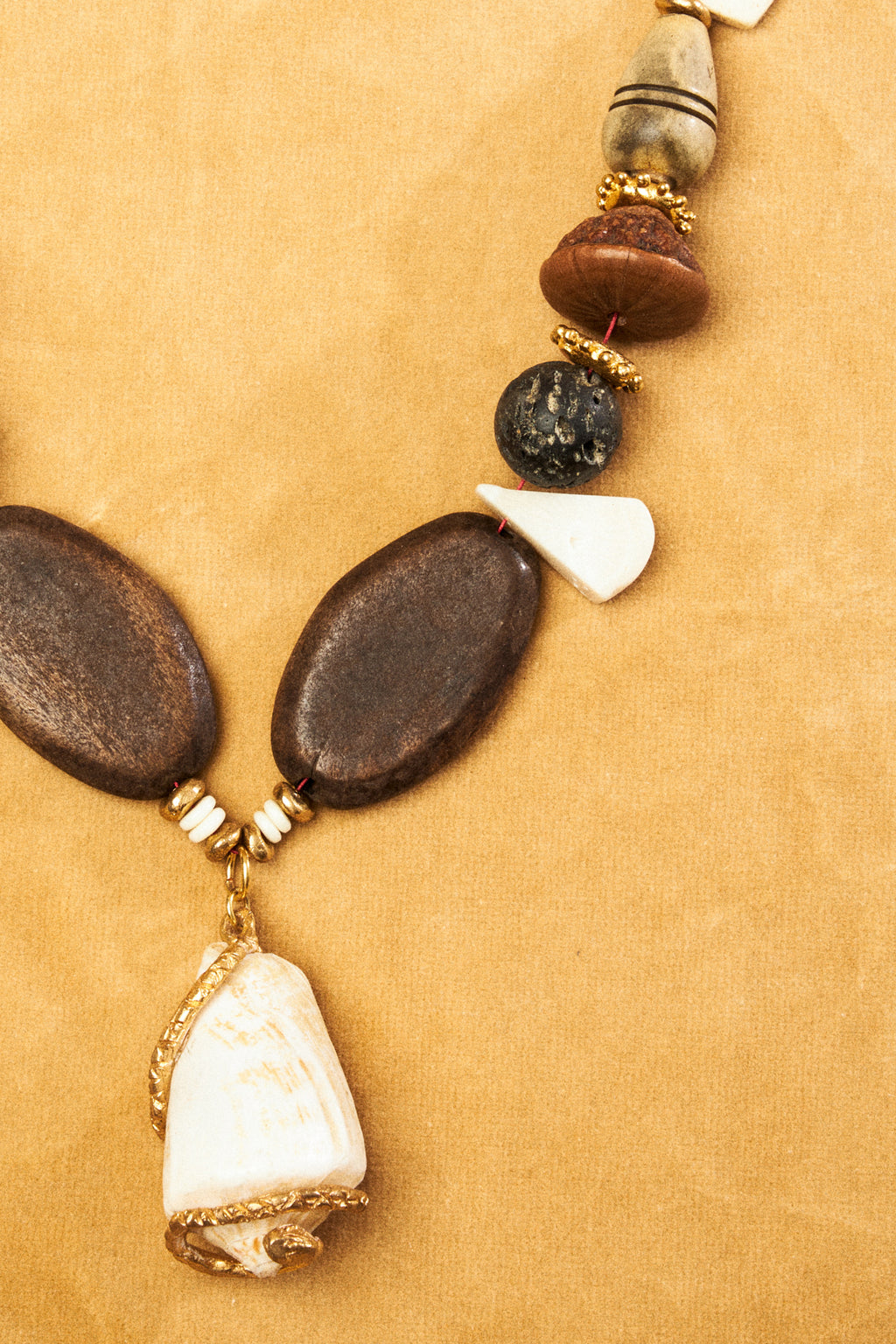 Mixed Bead & Seashell Necklace
