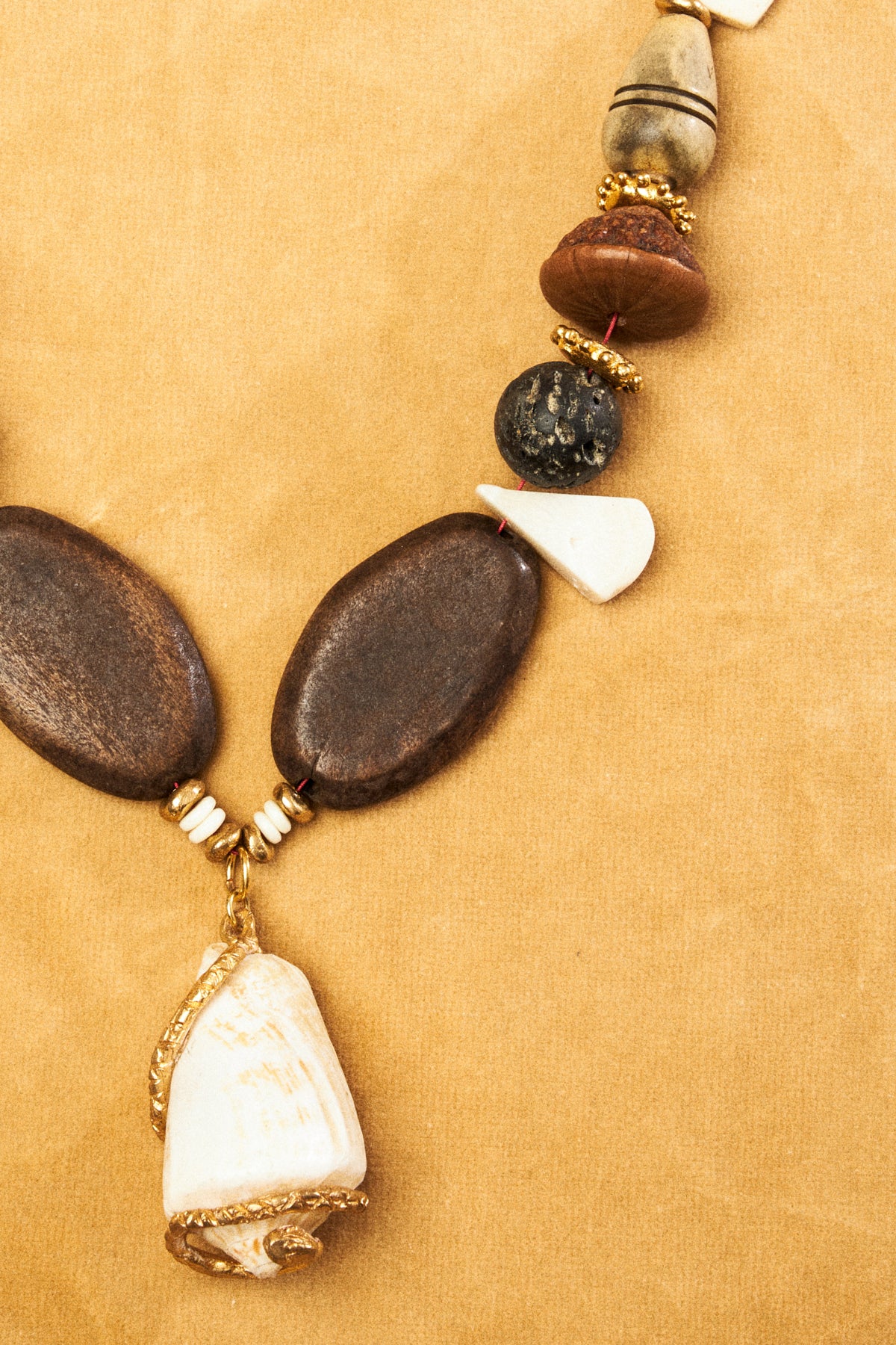 Mixed Bead & Seashell Necklace