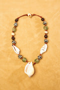 Seashell Necklace with Mixed Beads