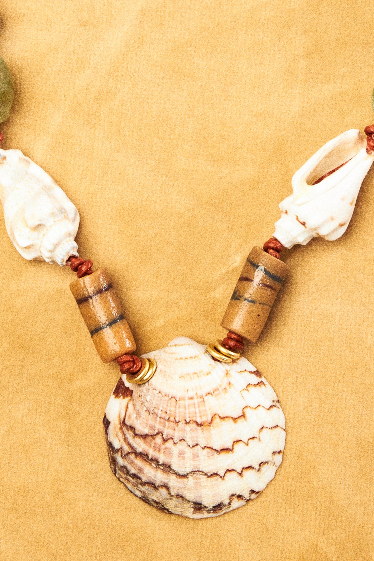 Seashell Necklace with Mixed Beads
