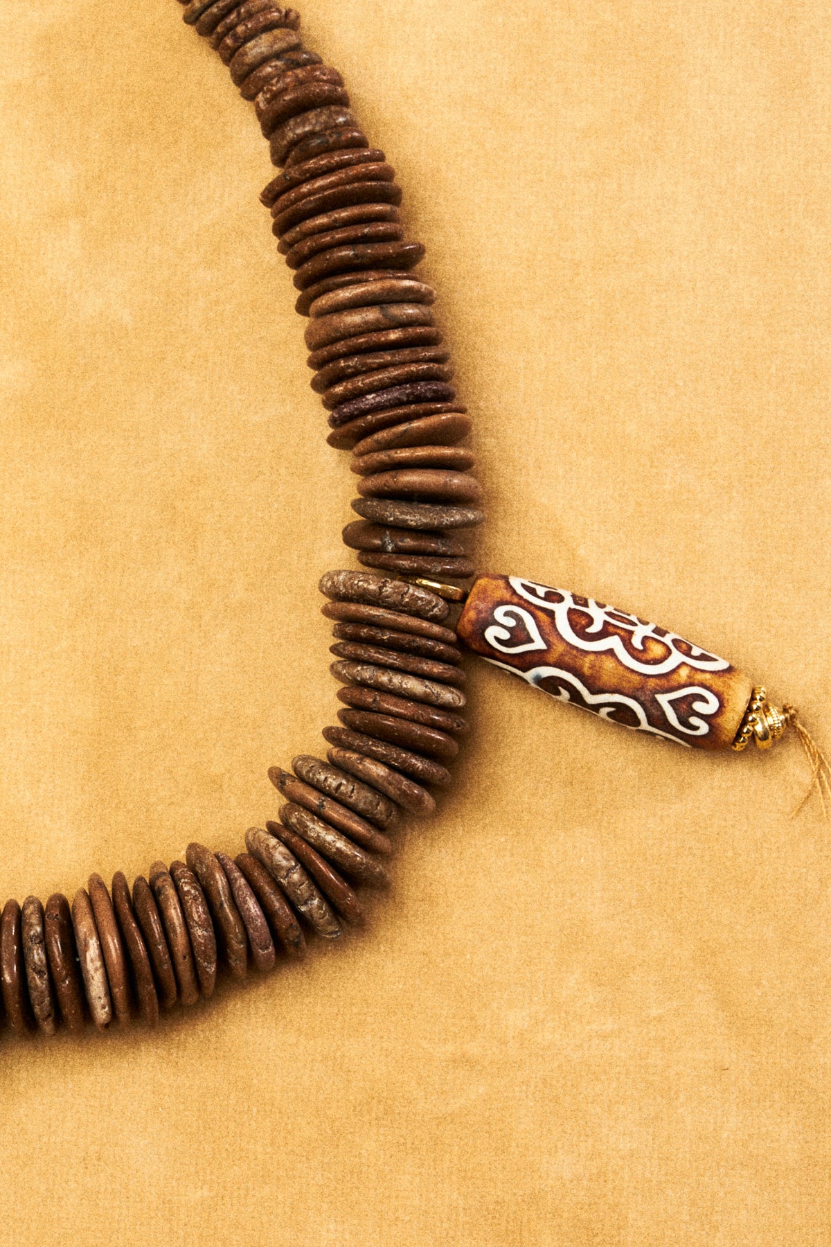 Tibet Agate & Howalite Stone Necklace