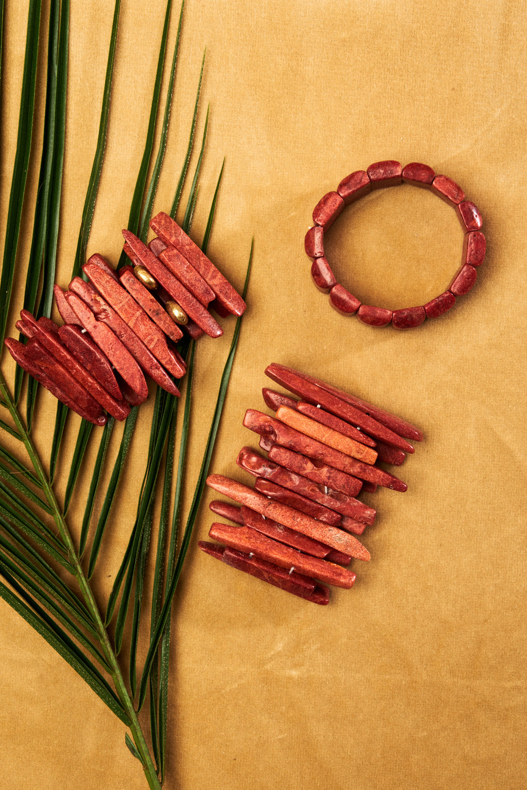 Coral Bead Bracelet