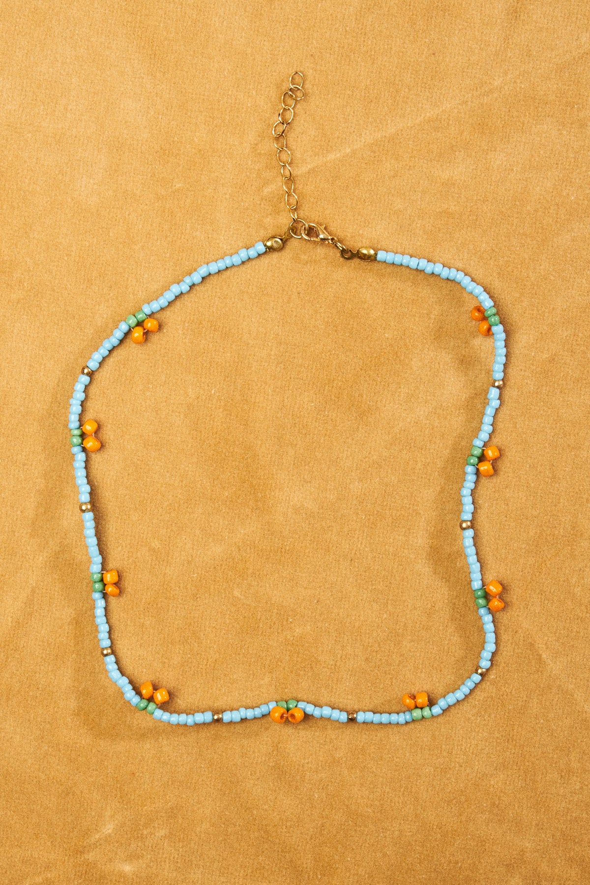 Blue Fruit Bead Necklace