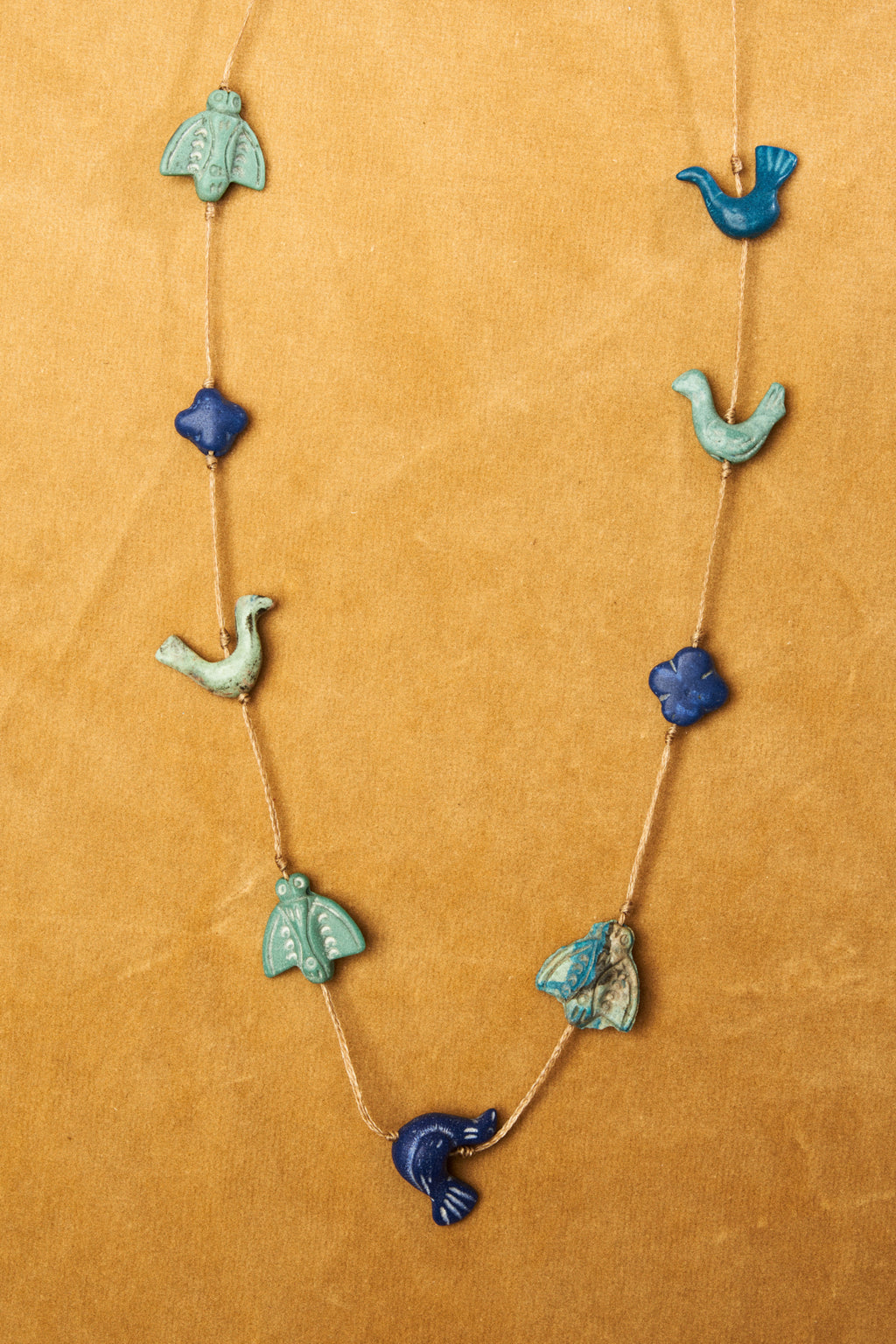 Lapis Lazuli & Turquoise Animal Charm Necklace
