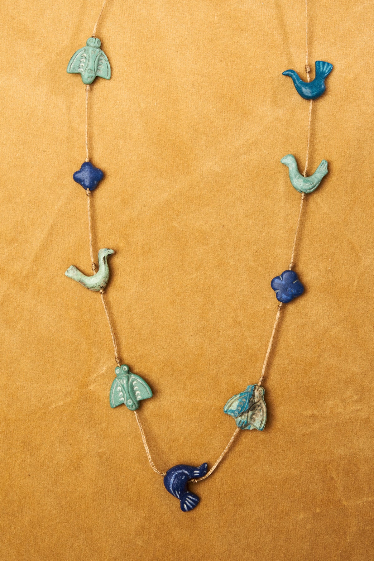 Lapis Lazuli & Turquoise Animal Charm Necklace