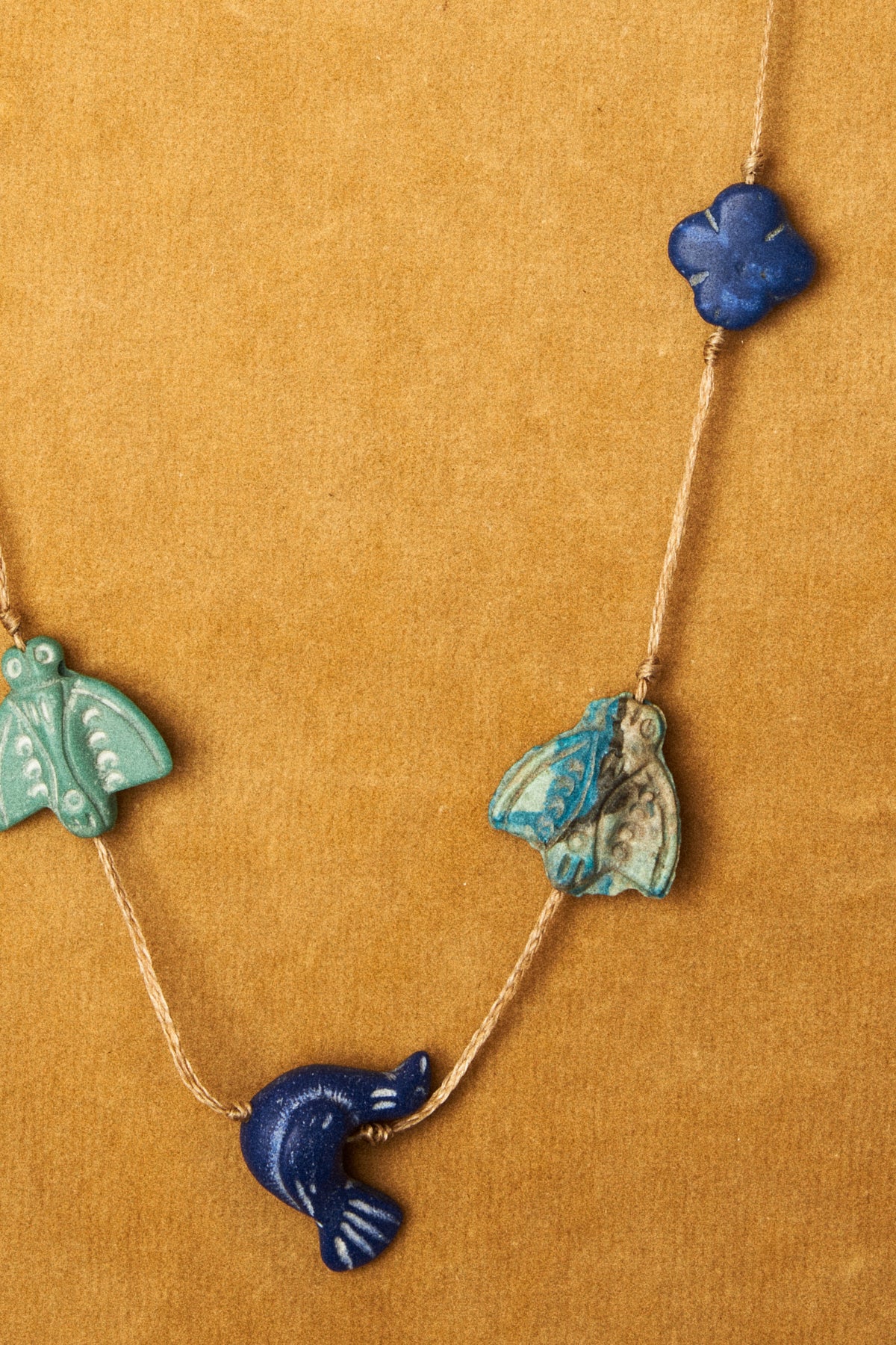 Lapis Lazuli & Turquoise Animal Charm Necklace