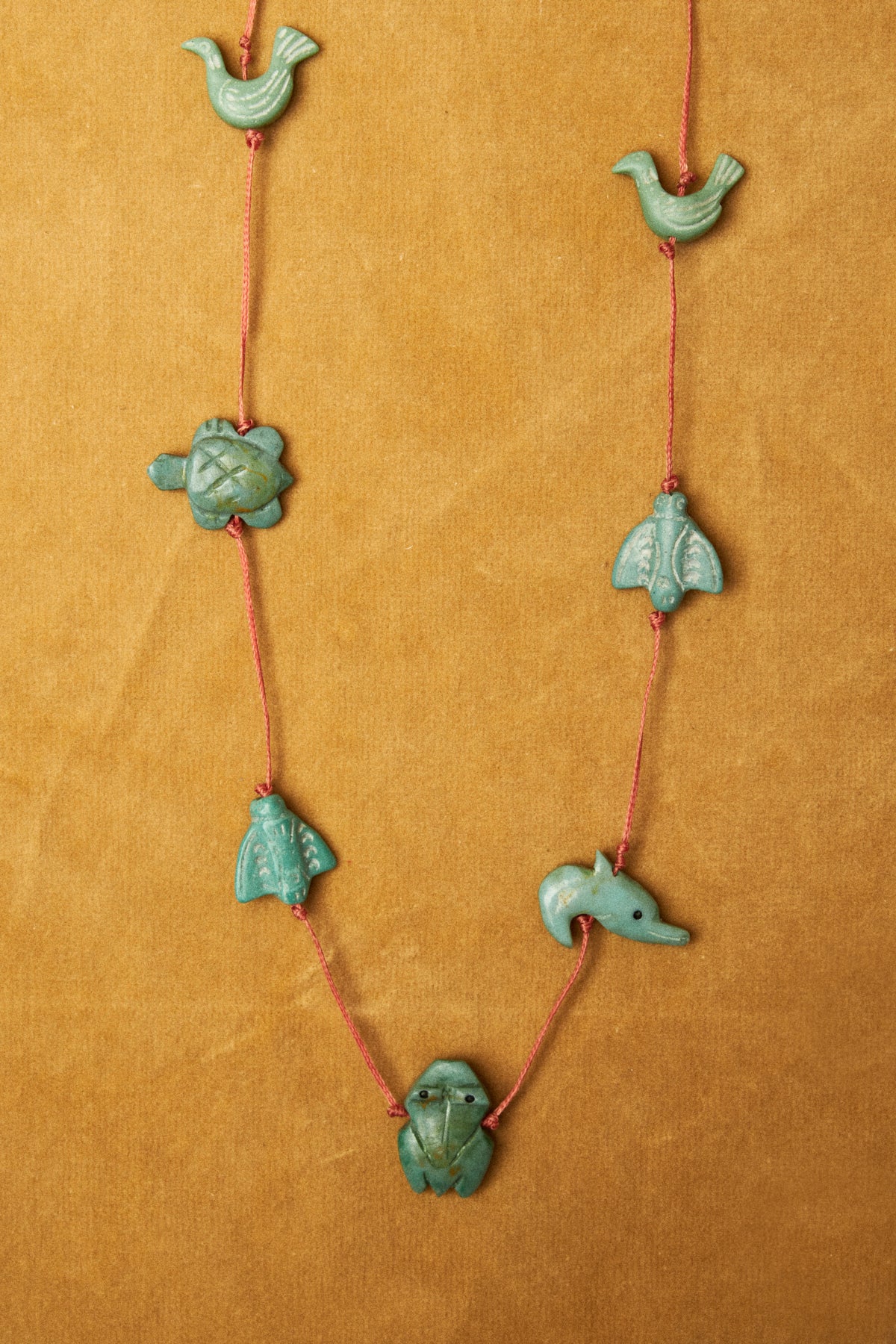 Turquoise Animal Charm Necklace