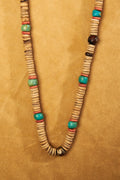 Mixed Bead Coin Necklace