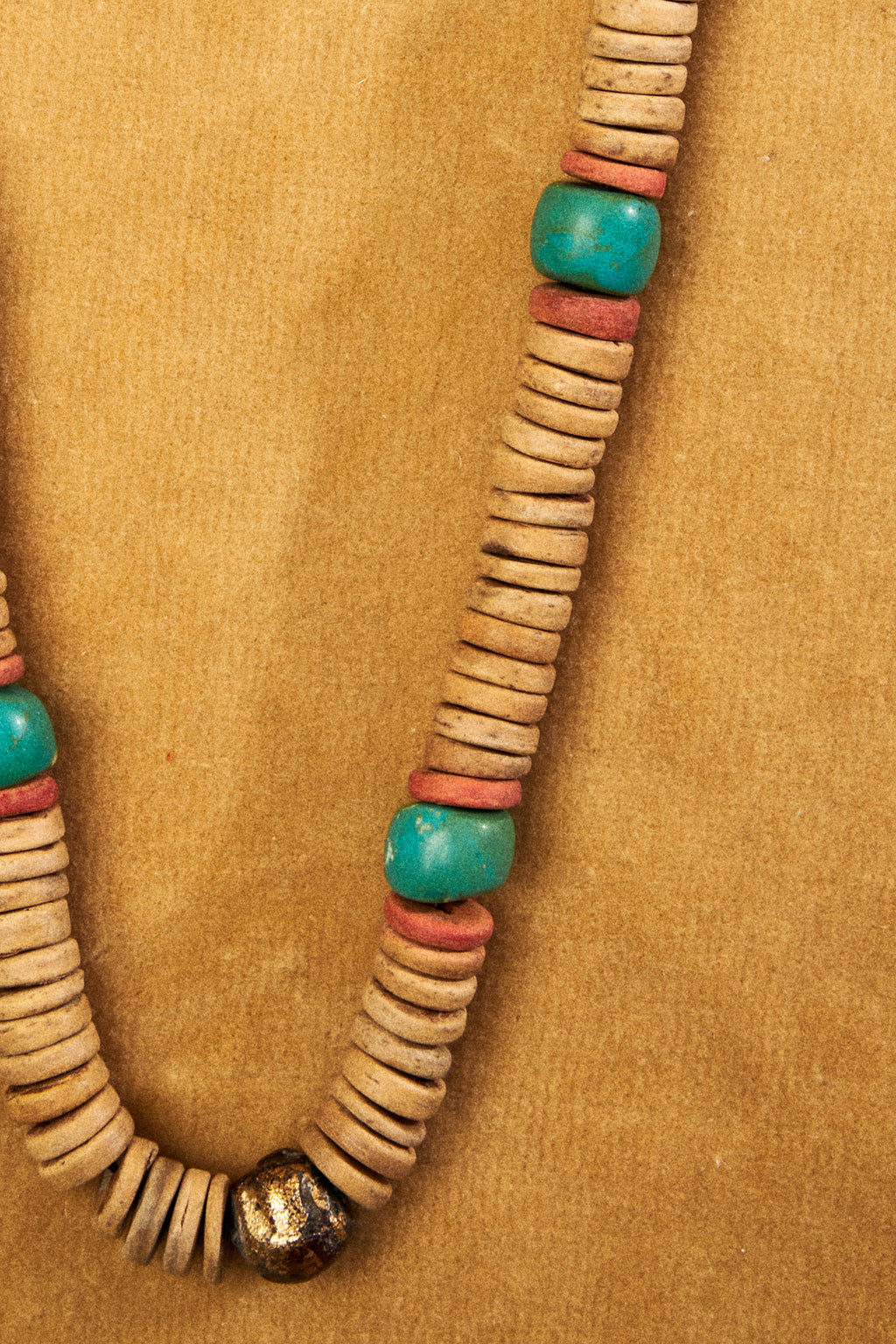 Mixed Bead Coin Necklace