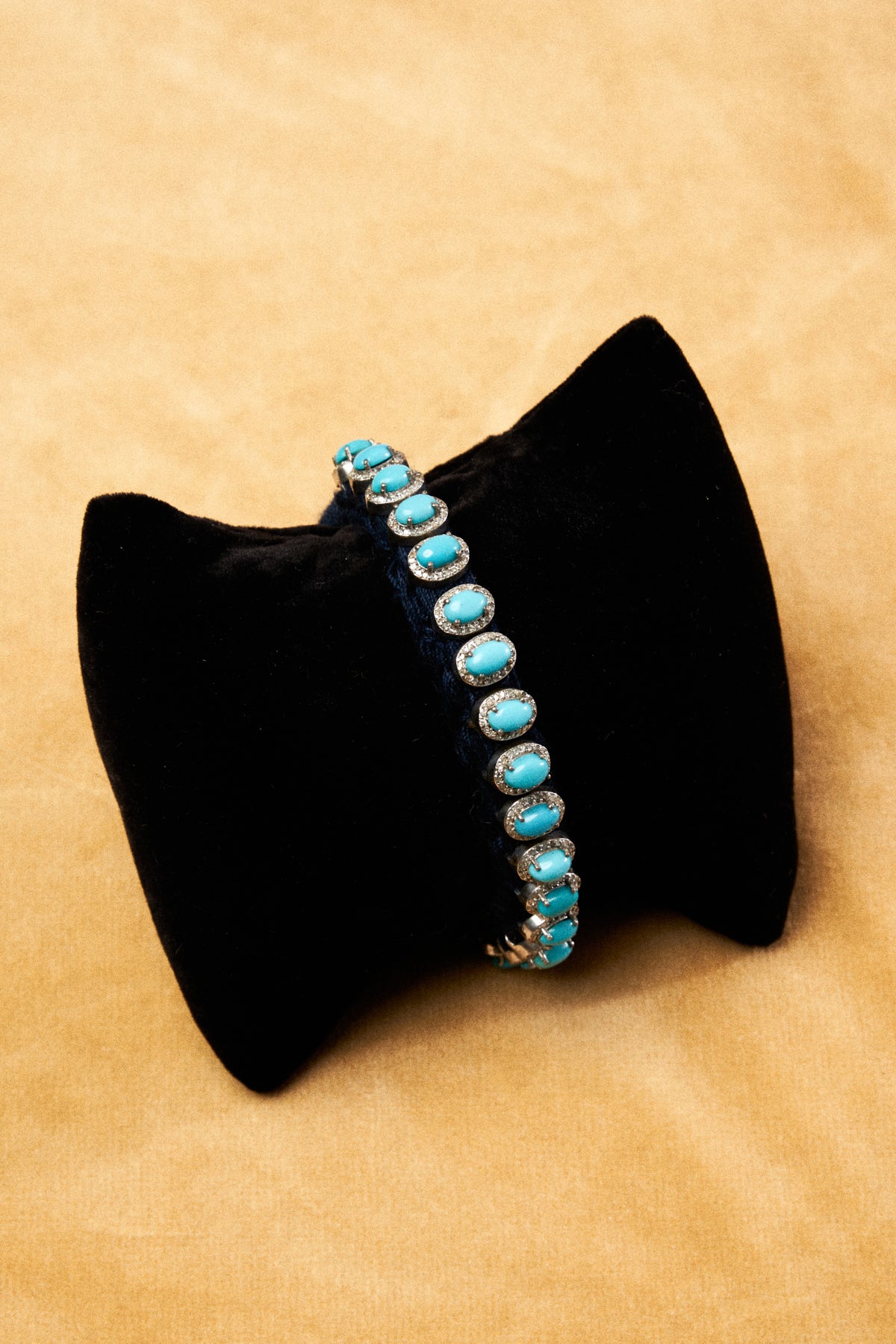 Woven Diamond Pavé Turquoise Bracelet