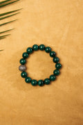 Malachite Bead Bracelet with Diamond Pavé Accent