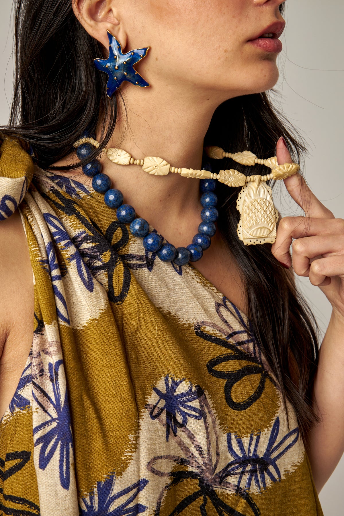 Carved Ivory Necklace