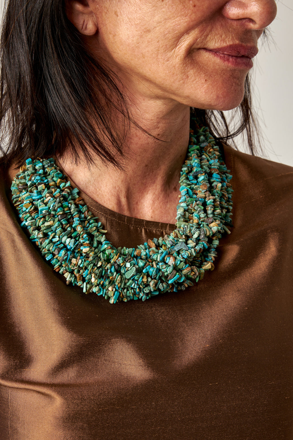 Turquoise Beaded Chunky Necklace
