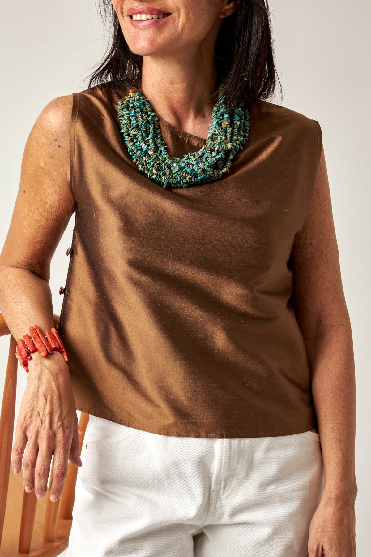 Turquoise Beaded Chunky Necklace
